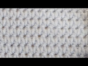 V形短针钩针编织教程，可钩包包坐垫等 How to Crochet the V stitch