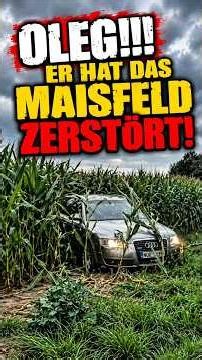 DIETER DACHTE, MAIS KOMMT VON NETTO… OLEG FÄHRT INS MAISFELD! 😳🌽#shorts #comedy #lustigevideos #mais