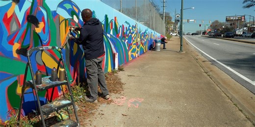 Massive mural in Atlanta nears completion ahead of World Cup
