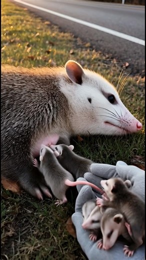 Orphaned Opossum Babies Clung to Dead Mom – Shocking USA Rescue Turnaround!