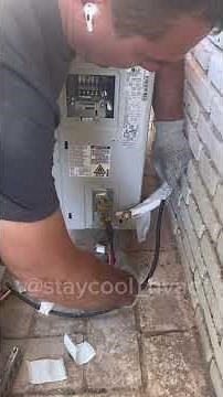 LG Mini Split Outdoor Unit Installation & Connection | 12,000 BTU · Part 2