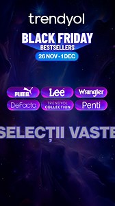 Acesta e Trendyol! Noua ta destinație de cumpărături online, cu până la -80% de Black Friday! | Trendyol