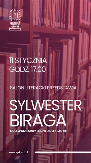 🖤 Salon Literacki Przedstawia 🖤 „Od awangardy i buntu do klasyki” czyli spotkanie z artystą, który od ponad 30 lat burzy schematy, prowokuje, zadaje niewygodne pytania i konsekwentnie idzie własną drogą - Sylwestrem Biragą @sylwesterbiraga.art 📍 CePeK, ul. Podskarbińska 2 📅 11 stycznia 2026 | niedziela 🕔 godz. 17:00 🎟 Wstęp wolny (liczba miejsc ograniczona) Sylwester Biraga – reżyser, twórca boylesque w Polsce, dyrektor Teatru Druga Strefa. Autor ponad 70 spektakli, prezentowanych m.in. w 