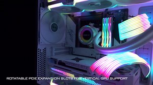 LIAN LI LANCOOL 216 E-ATX PC Case, Airflow Focus RGB Gaming Computer Case with All-Around Mesh Panels, 2x160mm & 1x140mm PWM Fans Pre-Installed and Innovative Rear PCIe Fan Bracket Chassis (Black)