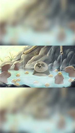 Sit back, relax, and enjoy a mindful moment on #WorldMentalHealthDay. 🎨: Daniel Tal, Story Artist. #DreamWorks #KungFuPanda #Art