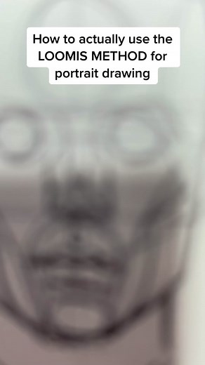 How YOU can actually use the Loomis method for portrait drawing. #loomismethod #arttutorial #headdrawing #portraitdrawingtutorial #arttok #artteacher #artistsoftiktok #drawingtutorial #howtodraw #fyp #fypシ #art #sketching #drawover #tutorialtuesday