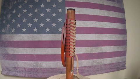 Custom Leather Walking Stick GRIP With Wrist Strap US Veteran Made USA Hiking Walking Stick Cane - Etsy