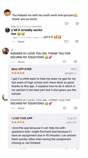 Replying to @☆☆☆☆☆. 5 star review. Download answer.ai from appstore and Google play #studymotivation #studytok #answerai #ai