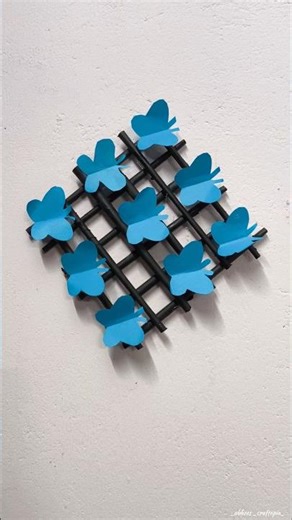 Butterfly Wall Decor 🦋#malayalam #walldecor #butterfly #grid #papercraft #diy #ownvoice #useful