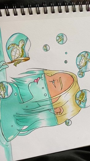 Summer Clover CGI Drawing Inspired by Qinniart