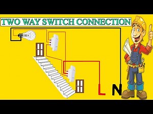 Two Way switch Connection with light electric animation video