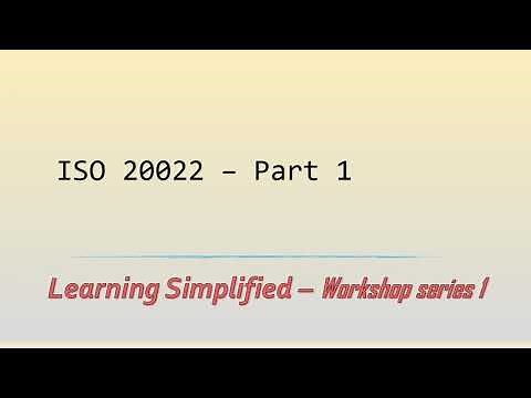 Workshop series 1 - ISO20022 Part 1