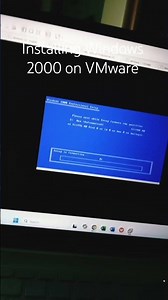 Installing Windows 2000 on VMware