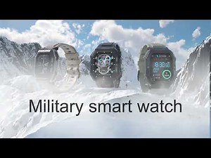 BezosMax K55 Rugged Military Smartwatch Compatible with Android/iPhone