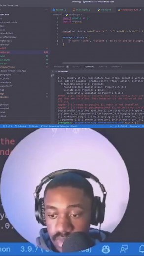 On crée un dictionnaire pour un bot. On définit le rôle (user) et on lui dit : Tu es un bot de blagues ! Il doit répondre par une blague qui reprend le sujet mentionné. C'est parti pour rire ! #BotBlagues #Humour #Dev #IA #Programmation | Jordy Bayo