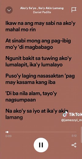 Akoy sayo ika'y akin by: Daniel Padilla