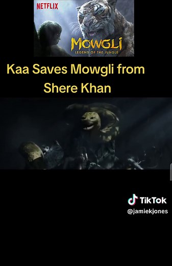 Kaa Saves Mowgli from Shere Khan