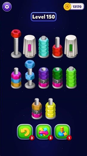 Nut Sort 3D | Level 150