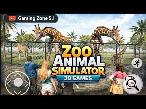 Zoo Animal Simulator 3D Games 🦒 Ultra Graphics Realistic Gameplay | Gaming Zone 5.1