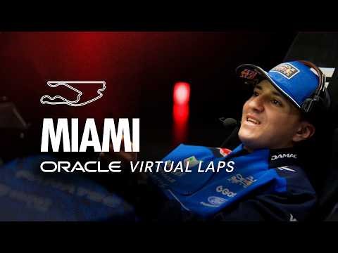 Isack Hadjar's Analysis of the Miami Autodrome! | Oracle Virtual Laps