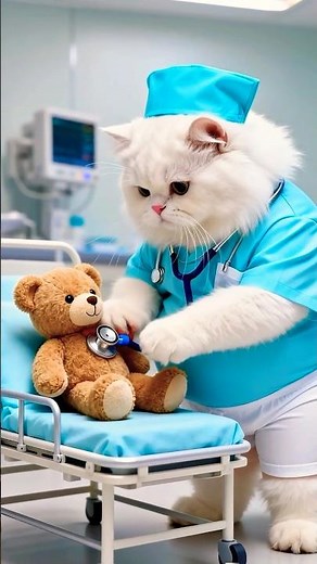 Adorable Cat Becomes World’s Smartest Doctor #viralshorts #cutecat