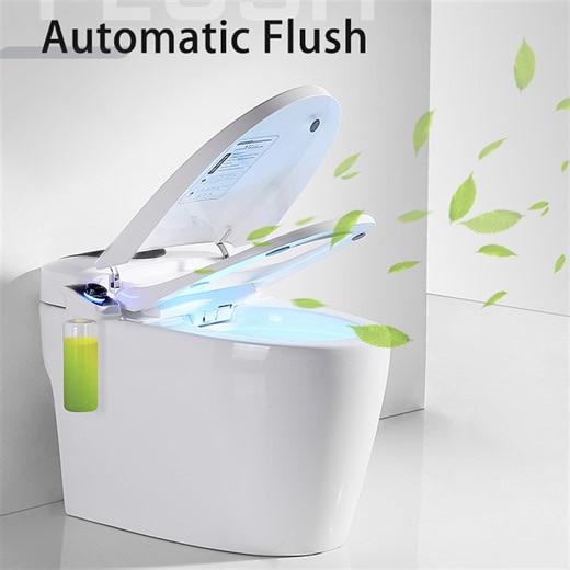 Watch Automatic flushing Elongated Smart Toilet on Amazon Live