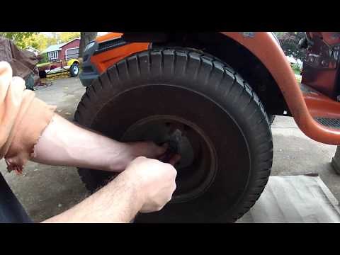 Husqvarna Lawn Tractor - rear wheel removal
