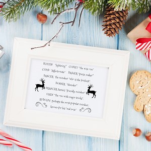 Reindeer Names Christmas - Instant Digital Download Printable Art, PNG, JPEG, SVG - Etsy