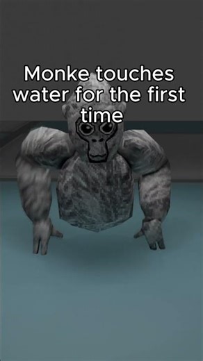 Monke touches water for the first time #gorillatag #animation #vr #gorillataganimation