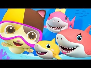 Baby Shark - Fun at Swimming Pool | Nursery Rhymes | Kids Songs | Kids Cartoon | BabyBus