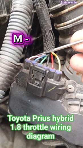 Toyota Prius hybrid 1.8 throttle body wiring diagram #wiringdiagram #prius #toyotahybrid #shorts