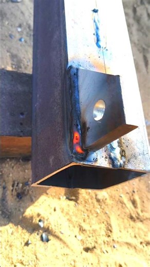 Getting the Job. Heavy Steel Connection #metalfabrication#sheetmetalfabrication #sheetmetal#metalfab