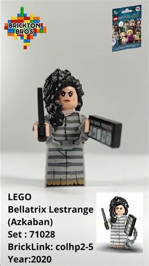 LEGO Bellatrix Lestrange Minifigure Review (Azkaban Prisoner) ⚡⛓️ #lego #afol