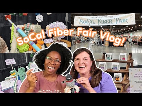 CROCHET TAKE OVER! 🧶Yarn Over Hook at SoCal Fiber Fair 2025! ✨| Crochet & Fiber Market Vlog