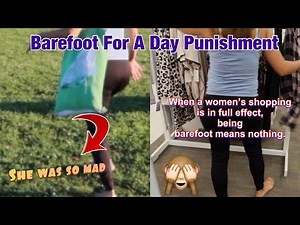 BAREFOOT IN PUBLIC | Viewers extreme punishment 💩 went down!