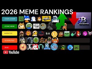 🔥I Ranked 50 Memecoins for 2026 (PEPE, BONK, WIF, TRUMP & More)🔥