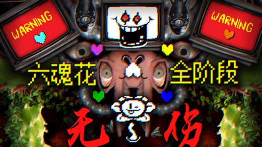 我终于做到了！传说之下六魂花全阶段无伤通关！！！