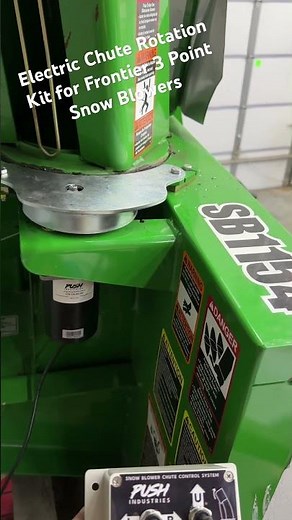 Electric Chute Rotation Kit for John Deere Frontier 3 Point Snow Blower. 1025r