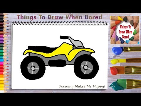 How To Draw A Quad Bike Easy Step By Step For Beginners