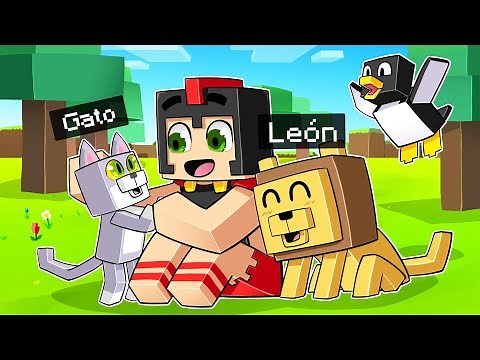 Adoptamos CUALQUIER ANIMAL en MINECRAFT 🦁😱 INVICTOR MASCOTAS