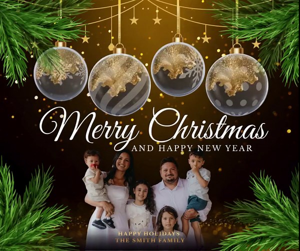 Animated Digital Social Media Holiday Card Design - Editable in Canva - Etsy Australia