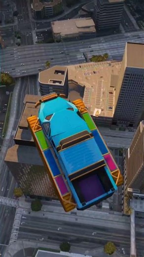 TANK JUMP ON WORLD HIGHEST BUILDING #trending #gta #shorts #viral