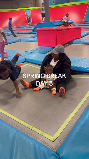 Day 3 of Spring Break at the trampoline park. 💕 I am gonna be sore in the morning! 😂 #momof3 #twinmom #springbreak #motherhoodunplugged #springbreakactivities #springbreakroutine #nightroutine #trampoline #trampolinepark