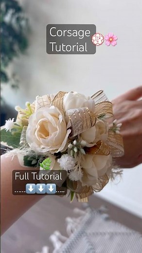 How to make a Corsage with silk flower | Easy DIY