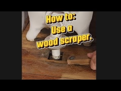 Learn: Scrape hardwood corners and around radiators. (Pro-style)