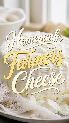 Easy Homemade Farmers Cheese with Fresh Lemon 🧀✨