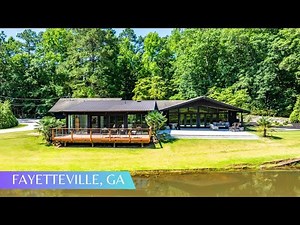 Exquisite Modern Lakefront Estate on 17 ACRE Compound w/Luxury Guest House FOR SALE South of Atlanta