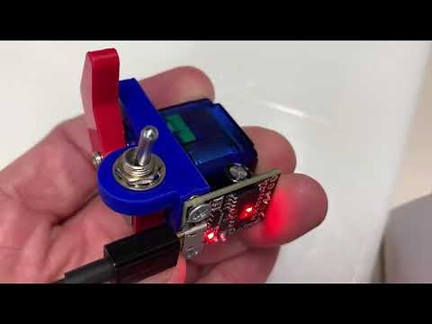 Minimal Arduino Useless Machine with Attitude