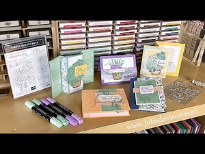 FREE Class! Stampin' Up! Simply Succulents Online Card Class with Hand Penned Designer Paper