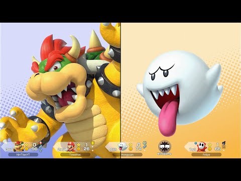 Super Mario Party Jamboree - Bowser vs Mario vs Boo vs Shy Guy - Goomba Lagoon